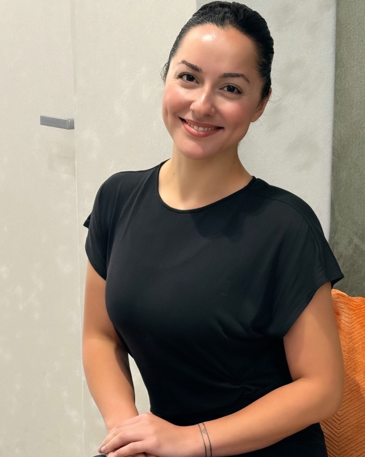 Pelin Saray in her treatment room in Richmond